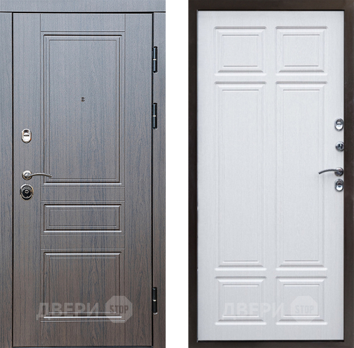 Входная металлическая Дверь Престиж Классика Венге Премиум Лиственница белая в Пушкино