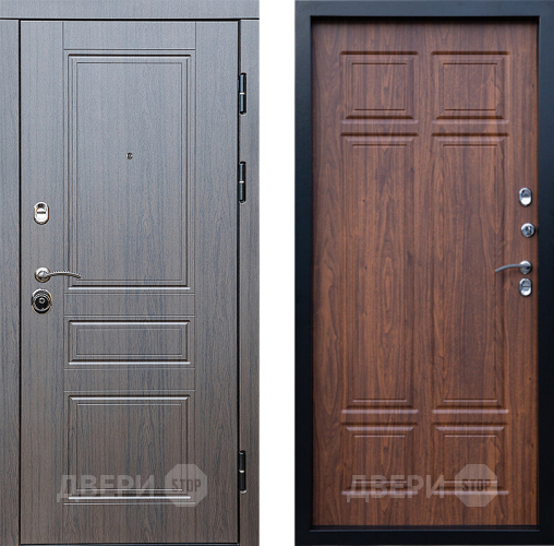 Входная металлическая Дверь Престиж Классика Венге Премиум Орех темный в Пушкино