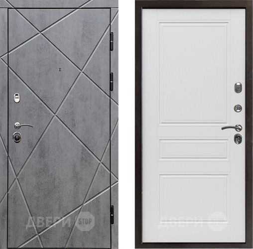 Входная металлическая Дверь Престиж Лучи Классика Лиственница белая в Пушкино