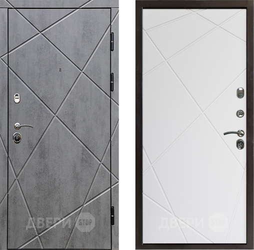 Дверь Престиж Лучи Лучи Бетон белый в Пушкино