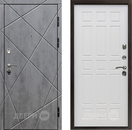 Входная металлическая Дверь Престиж Лучи Спарта Лиственница белая в Пушкино