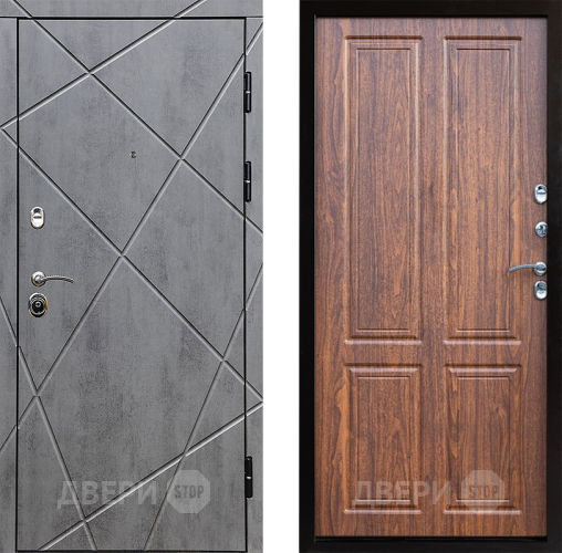 Входная металлическая Дверь Престиж Лучи Премиум Орех светлый в Пушкино