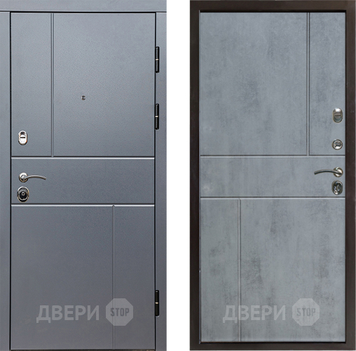 Входная металлическая Дверь Престиж Горизонт Грэй Горизонт Бетон темный в Пушкино