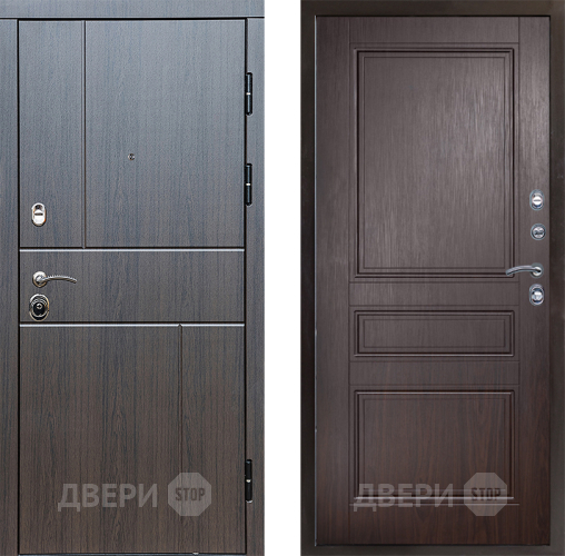 Входная металлическая Дверь Престиж Горизонт Венге Классика Венге в Пушкино