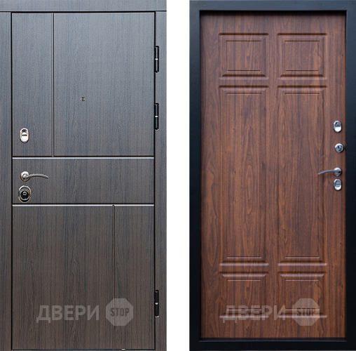 Входная металлическая Дверь Престиж Горизонт Венге Премиум Орех темный в Пушкино