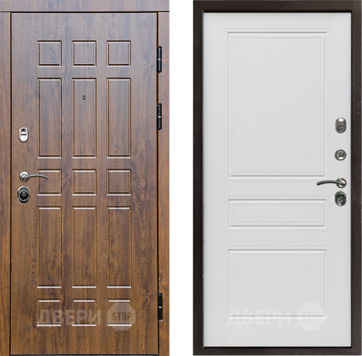 Входная металлическая Дверь Престиж Стандарт Классика Лиственница белая в Пушкино