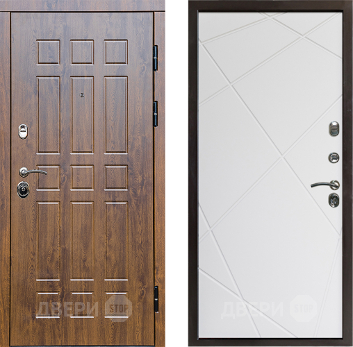 Входная металлическая Дверь Престиж Стандарт Лучи Бетон белый в Пушкино