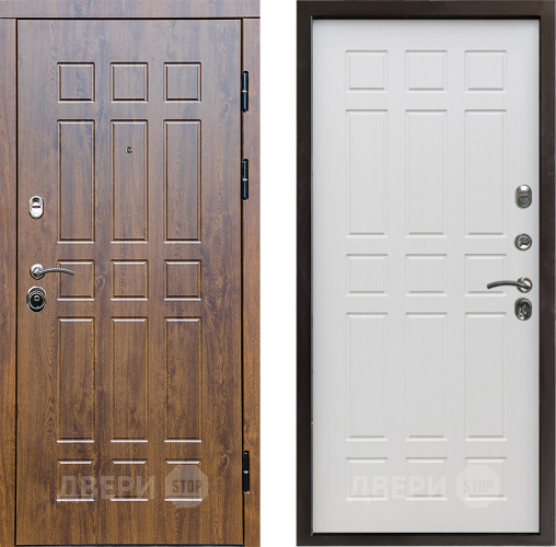 Входная металлическая Дверь Престиж Стандарт Спарта Лиственница белая в Пушкино