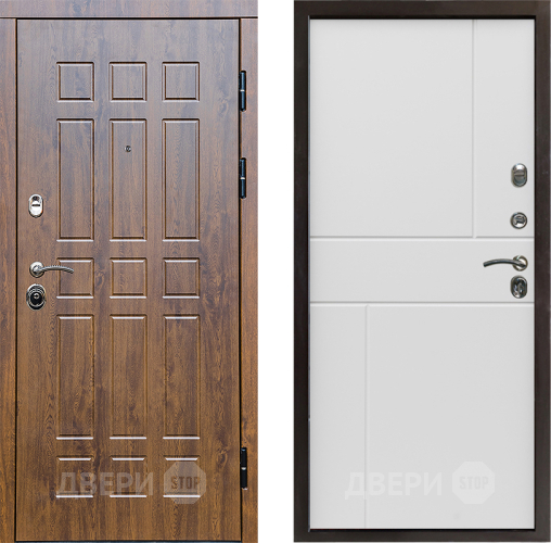 Входная металлическая Дверь Престиж Стандарт Горизонт Бетон белый в Пушкино