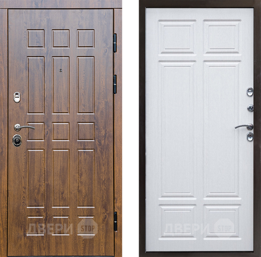 Входная металлическая Дверь Престиж Стандарт Премиум Лиственница белая в Пушкино
