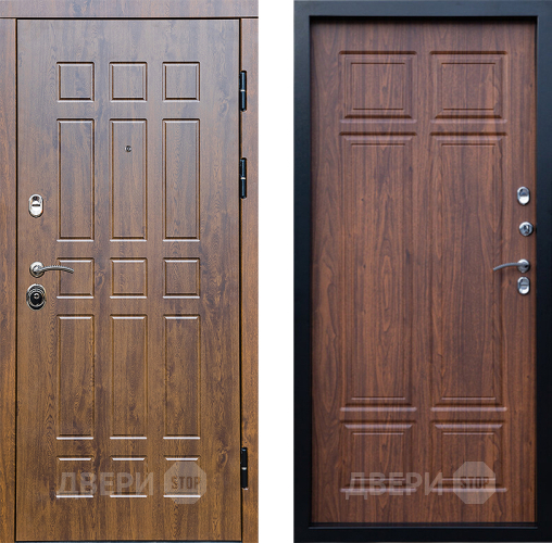 Входная металлическая Дверь Престиж Стандарт Премиум Орех темный в Пушкино