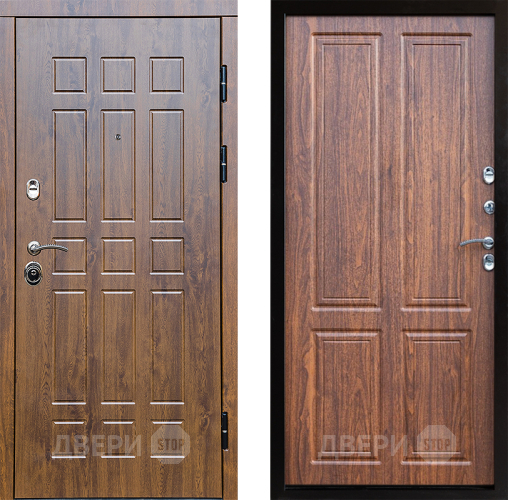 Входная металлическая Дверь Престиж Стандарт Премиум Орех светлый в Пушкино