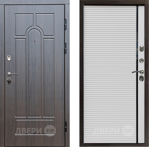 Входная металлическая Дверь Престиж Арка Porte Белый в Пушкино