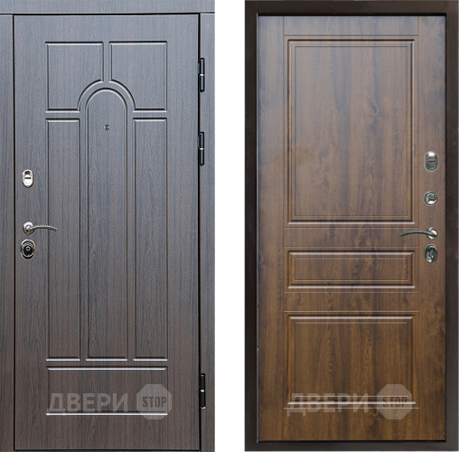 Входная металлическая Дверь Престиж Арка Классика Дуб в Пушкино