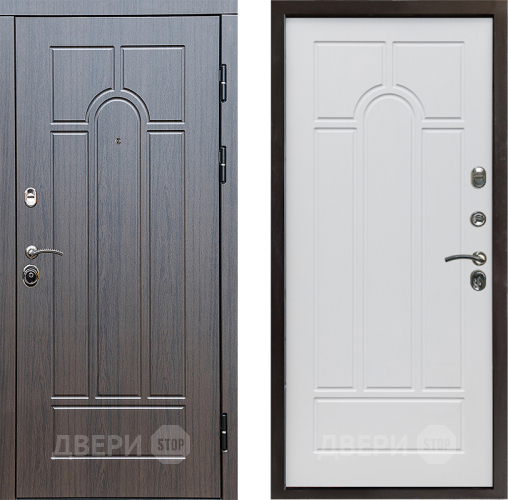 Входная металлическая Дверь Престиж Арка Арка Белое дерево в Пушкино