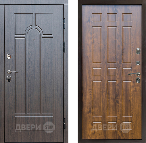 Входная металлическая Дверь Престиж Арка Спарта Дуб в Пушкино