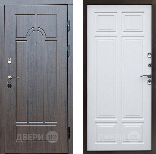 Входная металлическая Дверь Престиж Арка Премиум Лиственница белая в Пушкино