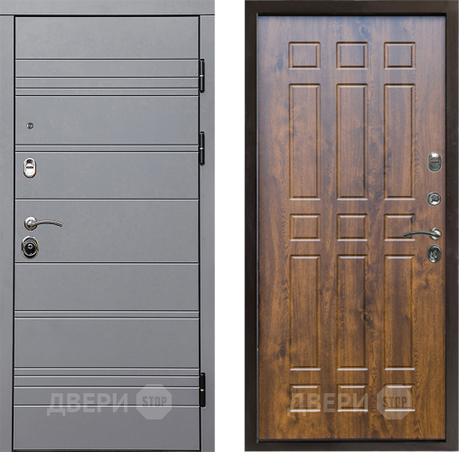 Входная металлическая Дверь Престиж Линия Грэй Спарта Дуб в Пушкино