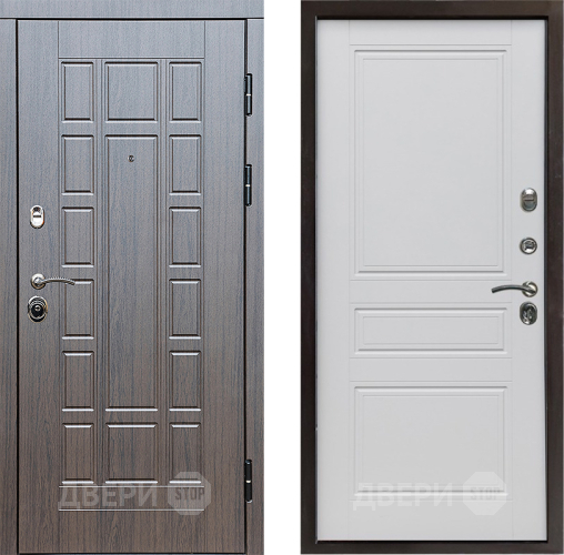 Входная металлическая Дверь Престиж Престиж Классика Белый матовый в Пушкино