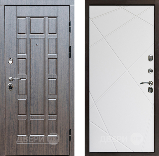 Входная металлическая Дверь Престиж Престиж Лучи Бетон белый в Пушкино