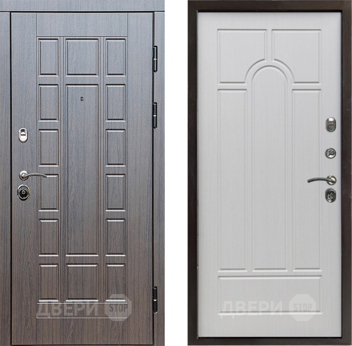 Входная металлическая Дверь Престиж Престиж Арка Лиственница белая в Пушкино