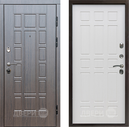 Входная металлическая Дверь Престиж Престиж Спарта Лиственница белая в Пушкино
