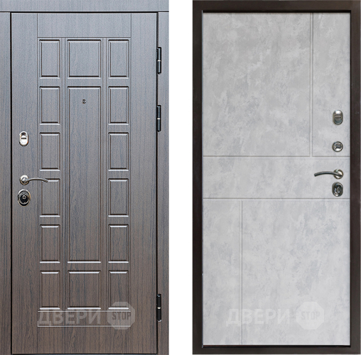 Входная металлическая Дверь Престиж Престиж Горизонт Бетон светлый в Пушкино