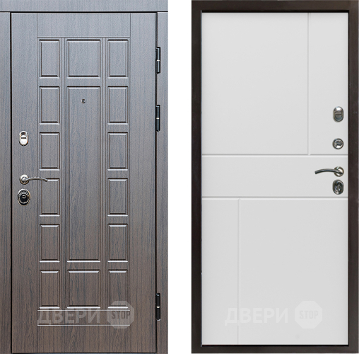 Входная металлическая Дверь Престиж Престиж Горизонт Бетон белый в Пушкино