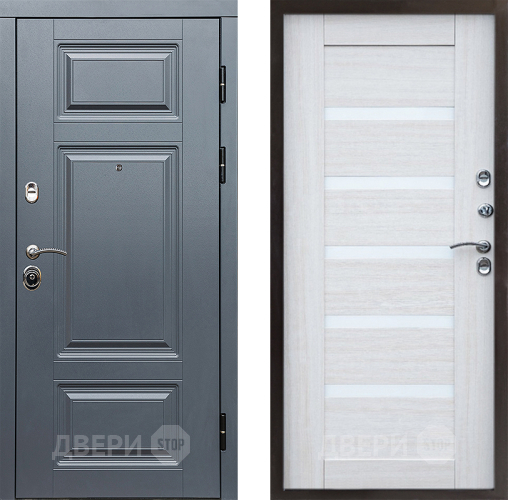 Входная металлическая Дверь Престиж Премиум Царга Лиственница белая в Пушкино