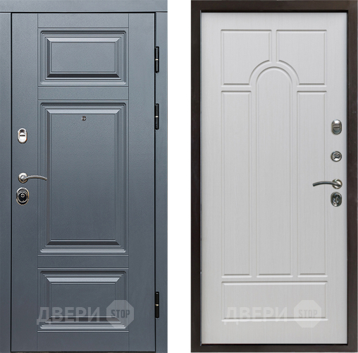 Входная металлическая Дверь Престиж Премиум Арка Лиственница белая в Пушкино