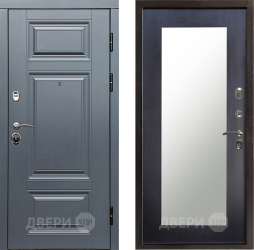 Входная металлическая Дверь Престиж Премиум Зеркло Пастораль Венге в Пушкино