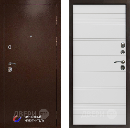 Дверь Престиж Медь Line Белый в Пушкино