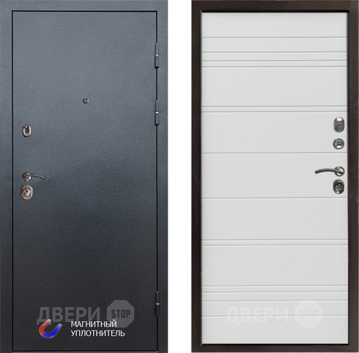 Дверь Престиж Графит Line Белый в Пушкино