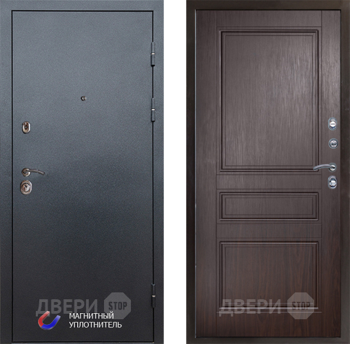 Входная металлическая Дверь Престиж Графит Классика Венге в Пушкино