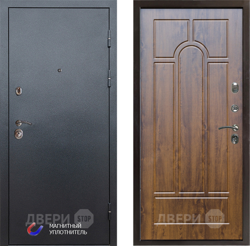 Входная металлическая Дверь Престиж Графит Арка Дуб в Пушкино