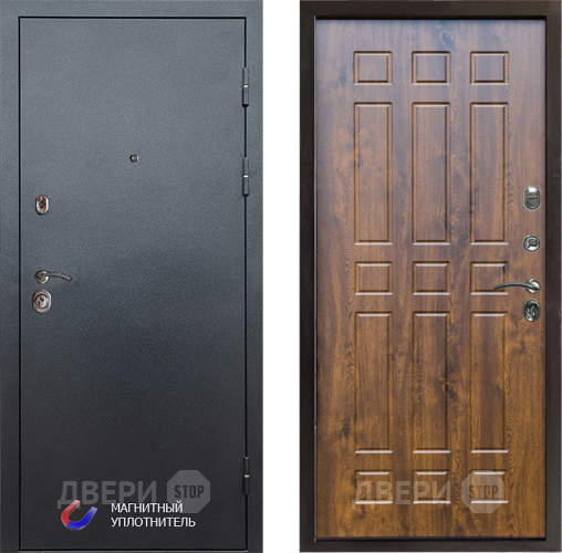 Входная металлическая Дверь Престиж Графит Спарта Дуб в Пушкино