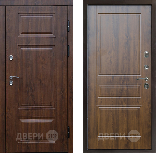 Входная металлическая Дверь Престиж TERMO с терморазрывом Премиум Орех Классика Дуб в Пушкино