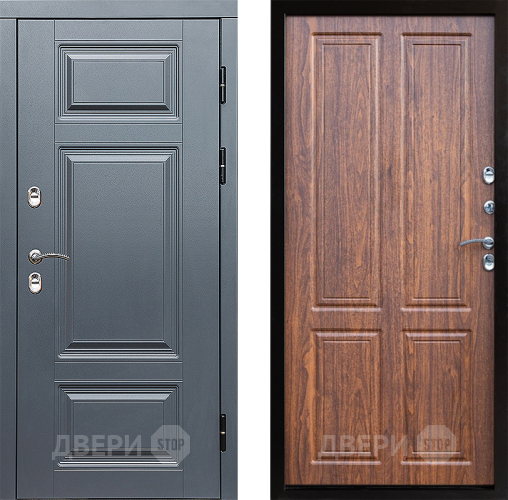 Дверь Престиж TERMO с терморазрывом Премиум Грэй Премиум Орех светлый в Пушкино