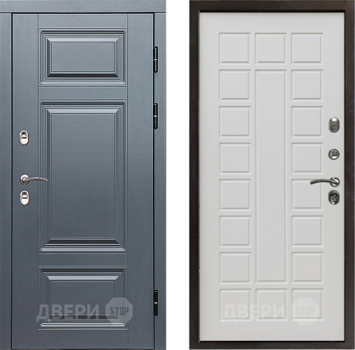 Входная металлическая Дверь Престиж TERMO с терморазрывом Премиум Грэй Престиж Бежевый мат в Пушкино