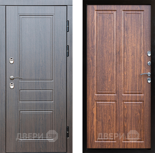 Входная металлическая Дверь Престиж TERMO с терморазрывом Классика Премиум Орех светлый в Пушкино