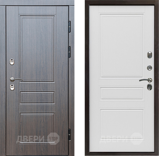 Входная металлическая Дверь Престиж TERMO с терморазрывом Классика Классика Лиственница белая в Пушкино