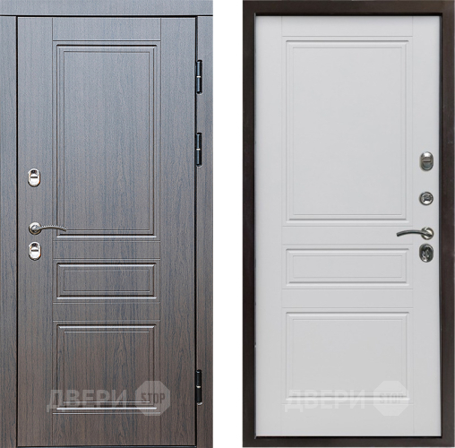 Входная металлическая Дверь Престиж TERMO с терморазрывом Классика Классика Белый матовый в Пушкино