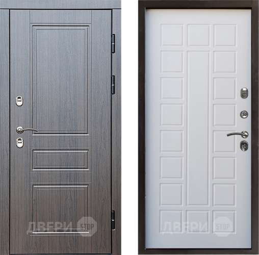 Входная металлическая Дверь Престиж TERMO с терморазрывом Классика Престиж Белое дерево в Пушкино