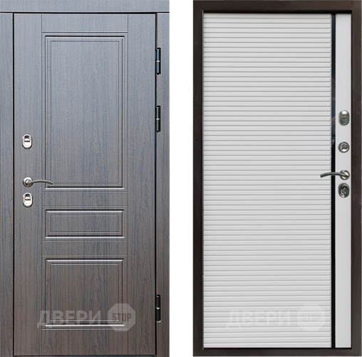 Входная металлическая Дверь Престиж TERMO с терморазрывом Классика Porte Белый в Пушкино