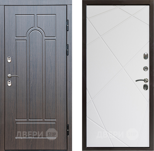 Входная металлическая Дверь Престиж TERMO с терморазрывом Арка Лучи Бетон светлый в Пушкино