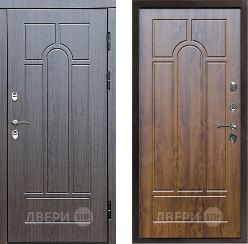 Входная металлическая Дверь Престиж TERMO с терморазрывом Арка Арка Дуб в Пушкино