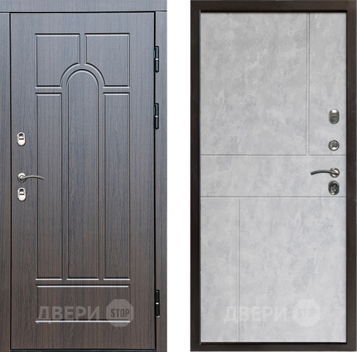 Дверь Престиж TERMO с терморазрывом Арка Горизонт Бетон светлый в Пушкино