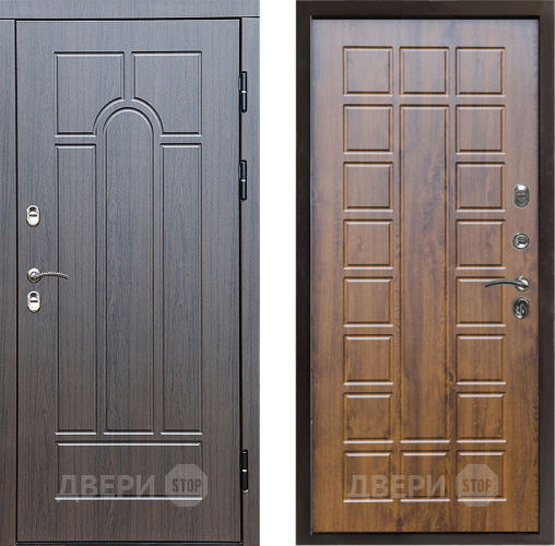 Входная металлическая Дверь Престиж TERMO с терморазрывом Арка Престиж Дуб в Пушкино