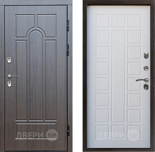 Входная металлическая Дверь Престиж TERMO с терморазрывом Арка Престиж Белое дерево в Пушкино