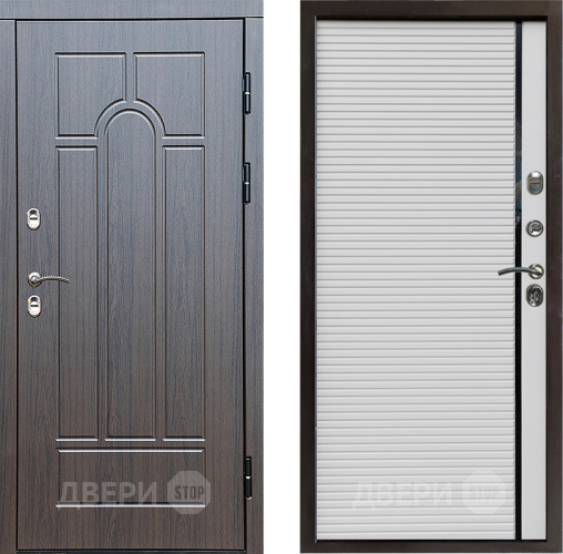 Входная металлическая Дверь Престиж TERMO с терморазрывом Арка Porte Белый в Пушкино